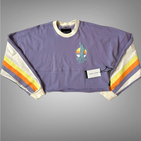 NWT SPIRIT JERSEY New York City Statue of Liberty Oversized Boxy Crop Street - Picture 1 of 7